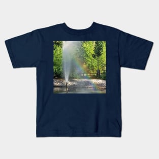 Fountain Rainbow Kids T-Shirt